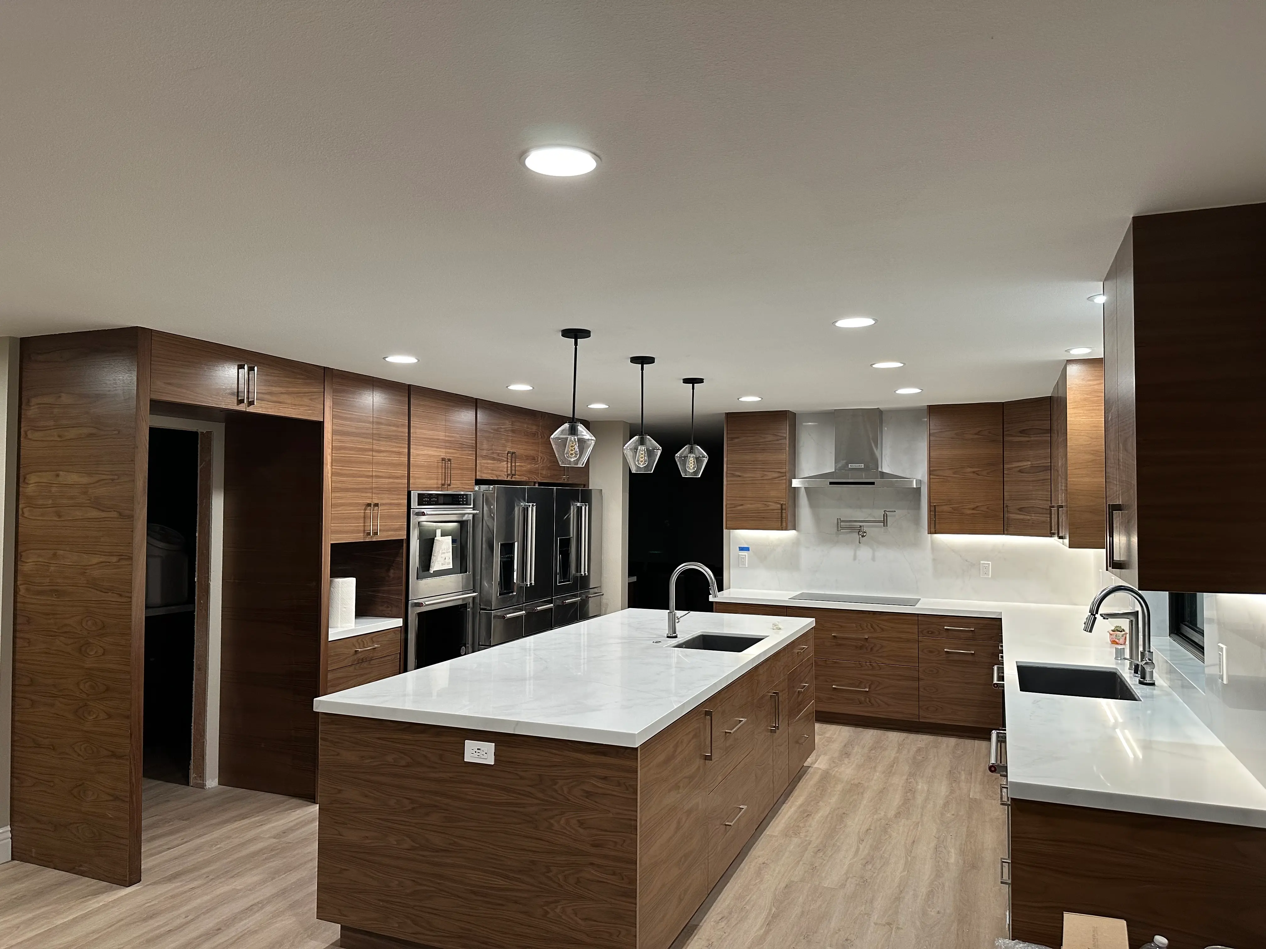 James complete rehab finished kitchen with custom cabinetry